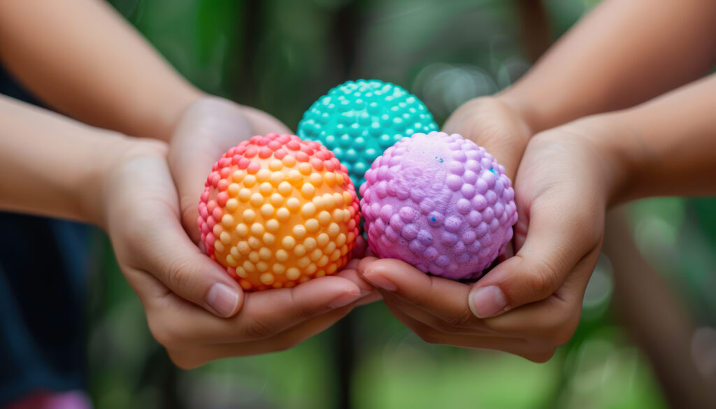 playful squeeze balls for kids entertaining friends with a fun, caring touch, perfect for parties, playdates, and sensory stimulation
